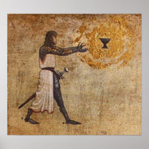 Poster Chevalier gris