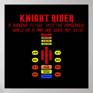 Poster Chevalier KITT de vol Shadowy