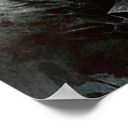 Poster Chevalier médiéval sombre (Coin)