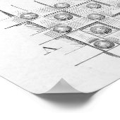 Poster Chevalier monté (Coin)