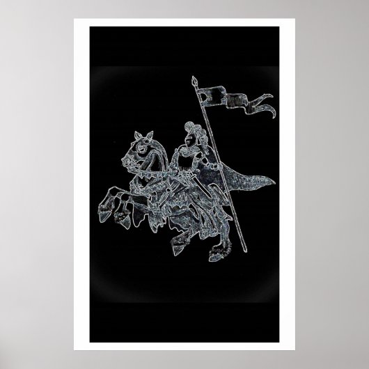 Poster Chevalier noir (Devant)