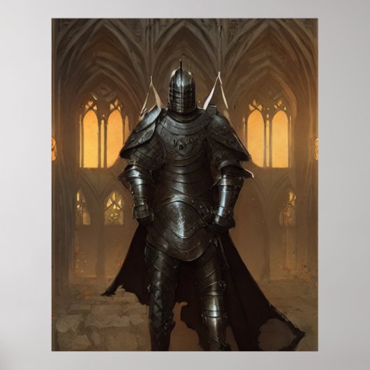 Poster Chevalier noir (Devant)