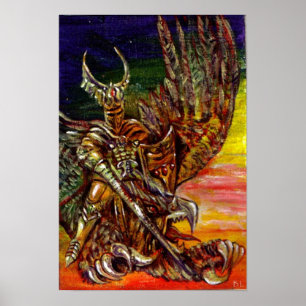 POSTER CHEVALIER SOMBRE