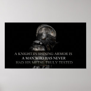 Poster Chevaliers dans l'armure