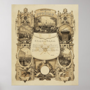 Poster Chevaliers de Pythias par James Fuller Queen