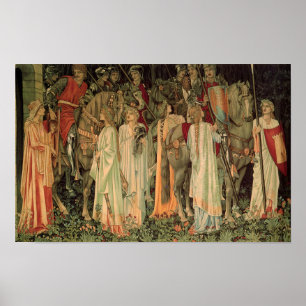 Poster Chevaliers médiévaux de la Table Ronde