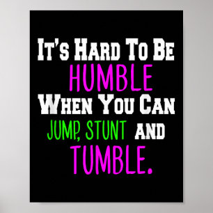 Poster Chevaucher Jump Stunt Et Tumble Cheerleader Citati