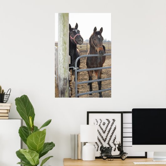 Poster Chevaux (Bureau à domicile)