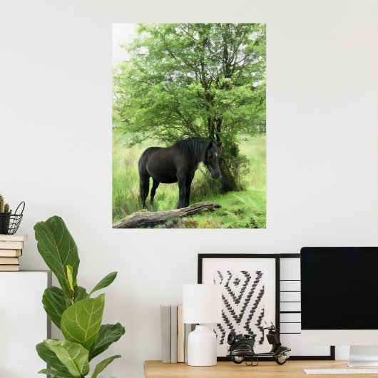 POSTER CHEVAUX (Bureau à domicile)