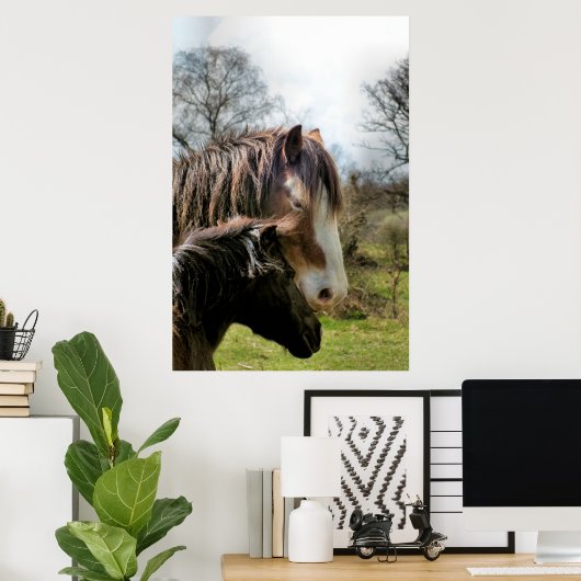 POSTER CHEVAUX (Bureau à domicile)