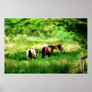 POSTER CHEVAUX