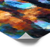 Poster chevaux abstrait (Coin)