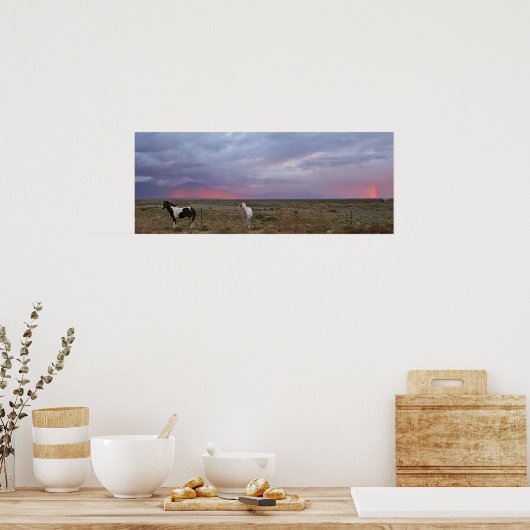 Poster Chevaux après la tempête (Cuisine)