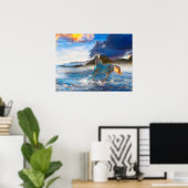 Poster Chevaux arabes de l'île Stellar #2 (Bureau à domicile)