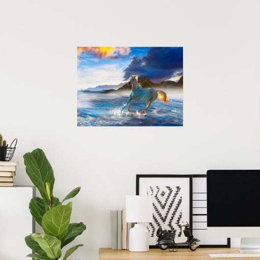 Poster Chevaux arabes de l'île Stellar #2 (Bureau à domicile)