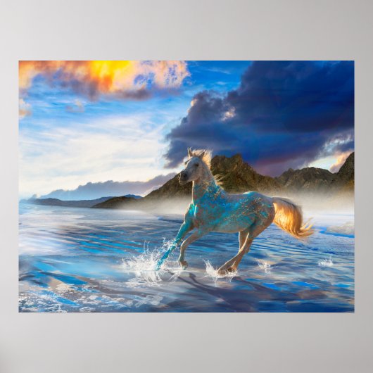 Poster Chevaux arabes de l'île Stellar #2 (Devant)