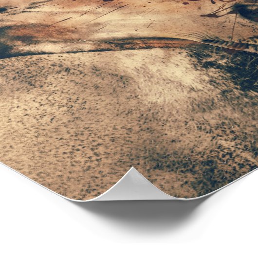 Poster Chevaux Brown (Coin)