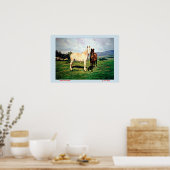 Poster Chevaux/Cabalos/Horses (Cuisine)