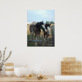 Poster Chevaux Clydesdale (Cuisine)