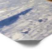Poster Chevaux courant dans la neige (Coin)