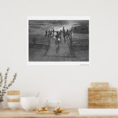 Poster Chevaux dans le corral (Cuisine)