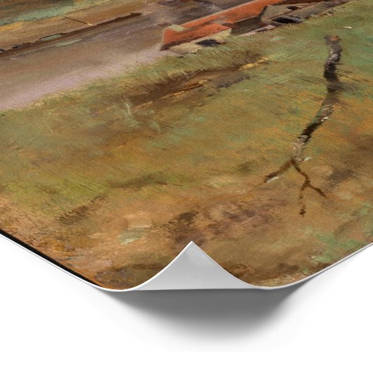 Poster Chevaux dans un pré Degas Art (Coin)