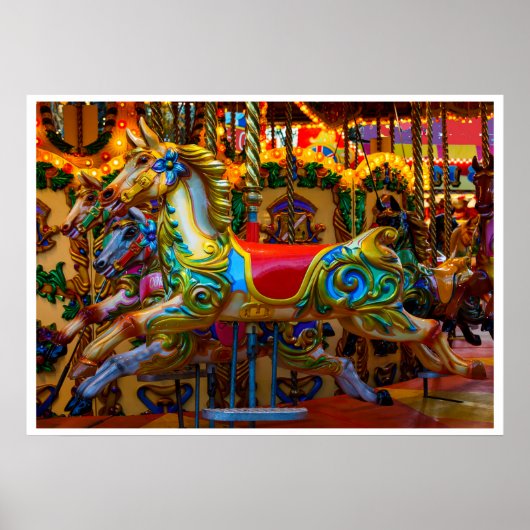 Poster Chevaux de carrousel - SRF (Devant)