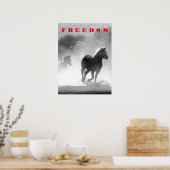 Poster Chevaux de course Motivationnel Inspirationnel (Cuisine)
