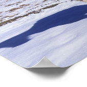 Poster Chevaux de peinture debout dans la neige (Coin)