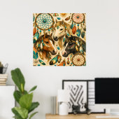 Poster Chevaux de rêve (Bureau à domicile)