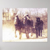 Poster Chevaux de travail (Devant)