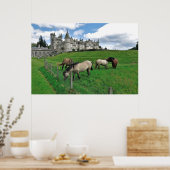 Poster Chevaux du Château Balmoral (Cuisine)