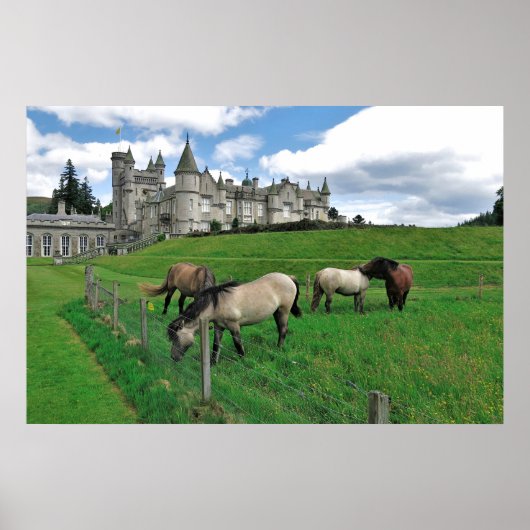 Poster Chevaux du Château Balmoral (Devant)