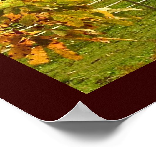 Poster Chevaux en automne (Coin)