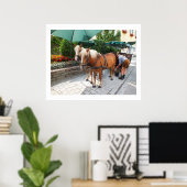 Poster Chevaux et calèche à St Wolfgang (Bureau à domicile)