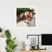 Poster Chevaux et carrioles (Bureau à domicile)