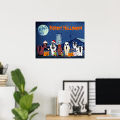 Poster Chevaux mignons en costumes Cheval Halloween Horse (Bureau à domicile)