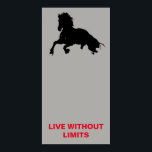 Poster Chevaux Motivationnels Vivent Sans Limites Pop Art<br><div class="desc">Chevaux sauvages oeuvres d'art numériques,  peintures,  images et images</div>
