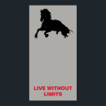 Poster Chevaux Motivationnels Vivent Sans Limites Pop Art<br><div class="desc">Chevaux sauvages oeuvres d'art numériques,  peintures,  images et images</div>