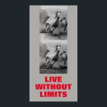 Poster Chevaux Motivationnels Vivent Sans Limites Pop Art<br><div class="desc">Chevaux sauvages oeuvres d'art numériques,  peintures,  images et images</div>