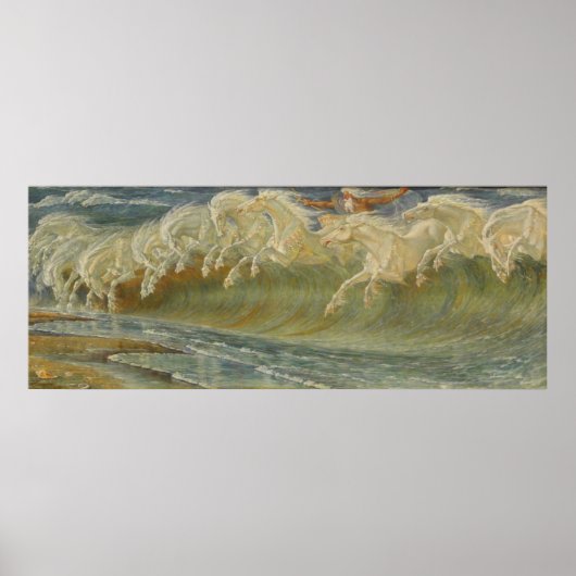 Poster Chevaux Neptune par Walter Crane (Devant)