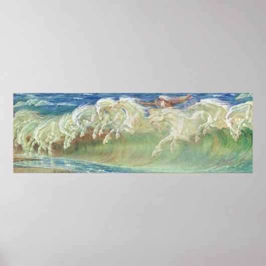 Poster Chevaux Neptune par Walter Crane (Devant)
