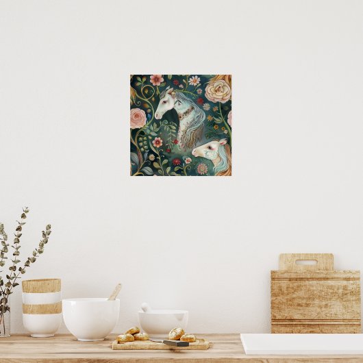 Poster Chevaux Peints (Cuisine)