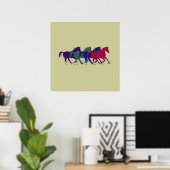 Poster Chevaux pour murs (Bureau à domicile)
