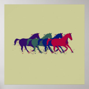 Poster Chevaux pour murs