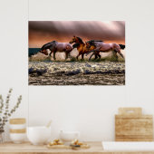 Poster Chevaux sauvages (Cuisine)