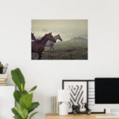 Poster Chevaux sauvages (Bureau à domicile)