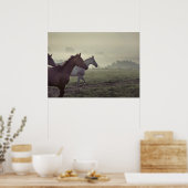 Poster Chevaux sauvages (Cuisine)