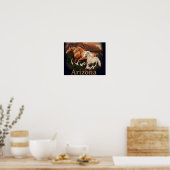 Poster Chevaux sauvages d'Arizona (Cuisine)