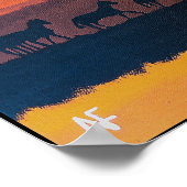 Poster Chevaux sauvages du Montana Peinture d'Alfred Fox (Coin)